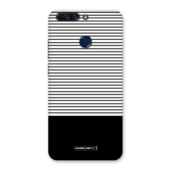 Classy Black Stripes Back Case for Honor 8 Pro