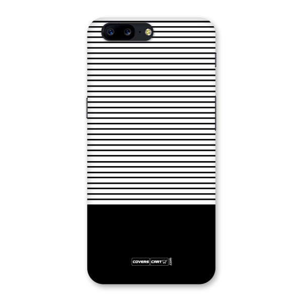 Classy Black Stripes Back Case for OnePlus 5