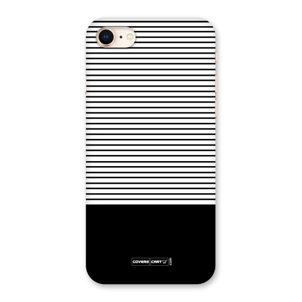 Classy Black Stripes Back Case for iPhone 8