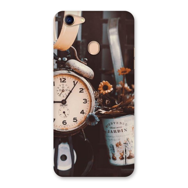 Clock And Flowers Back Case for Oppo F5