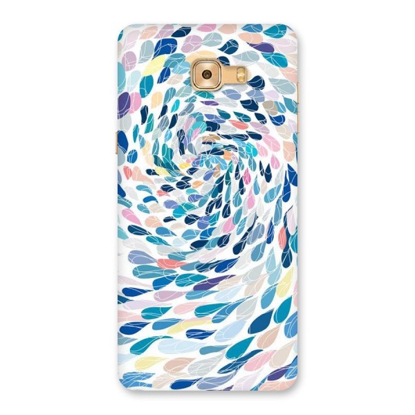 Color Droplets Swirls Back Case for Galaxy C9 Pro