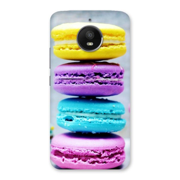 Colourful Whoopie Pies Back Case for Moto E4 Plus