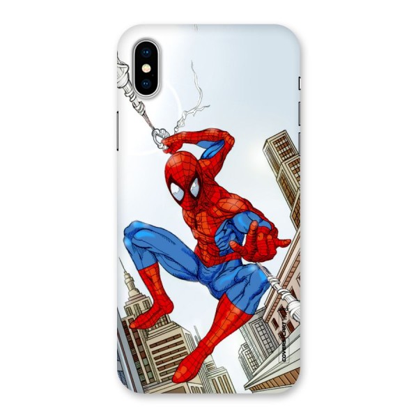 Comic Spider Man Back Case for iPhone X