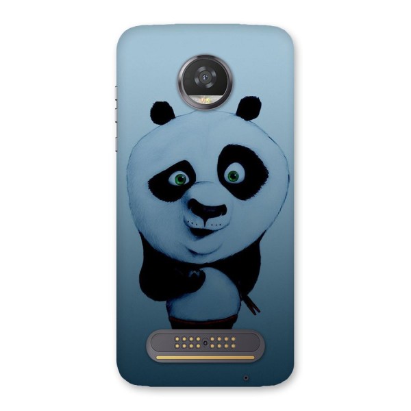 Confused Cute Panda Back Case for Moto Z2 Play