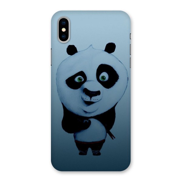Confused Cute Panda Back Case for iPhone X