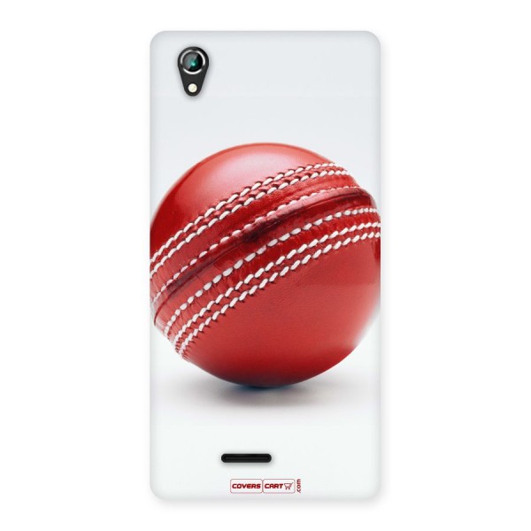 Red International Cricket Ball Back Case for Lava Iris 800
