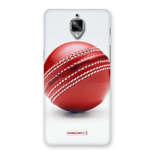 Red International Cricket Ball Back Case for OnePlus 3