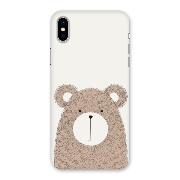 Cute Bear Back Case for iPhone X