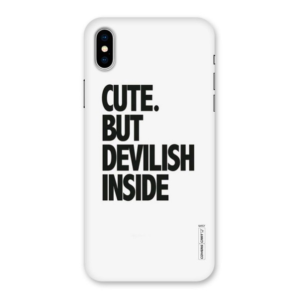Cute But Devil Back Case for iPhone X