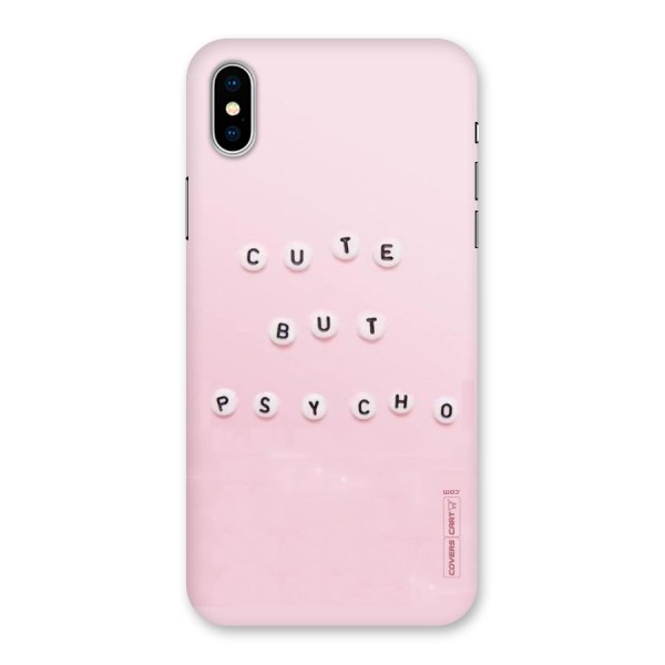 Cute But Psycho Back Case for iPhone X