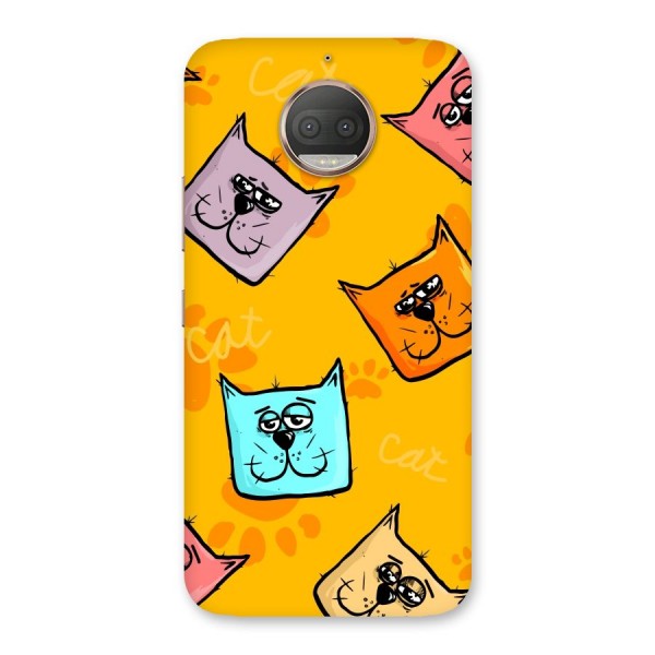 Cute Cat Pattern Back Case for Moto G5s Plus