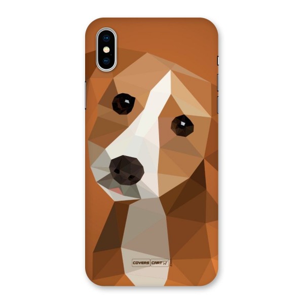 Cute Dog Back Case for iPhone X