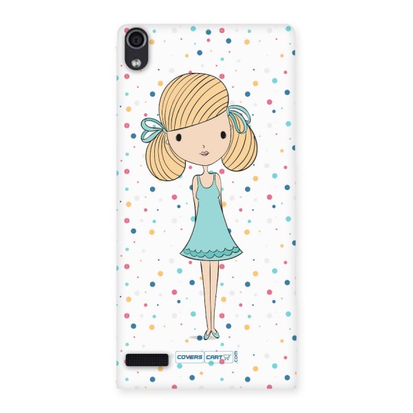 Cute Girl Back Case for Ascend P6