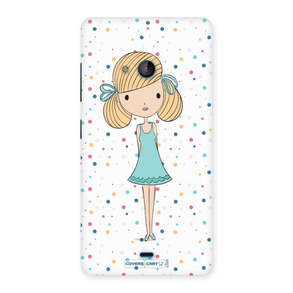 Cute Girl Back Case for Lumia 540