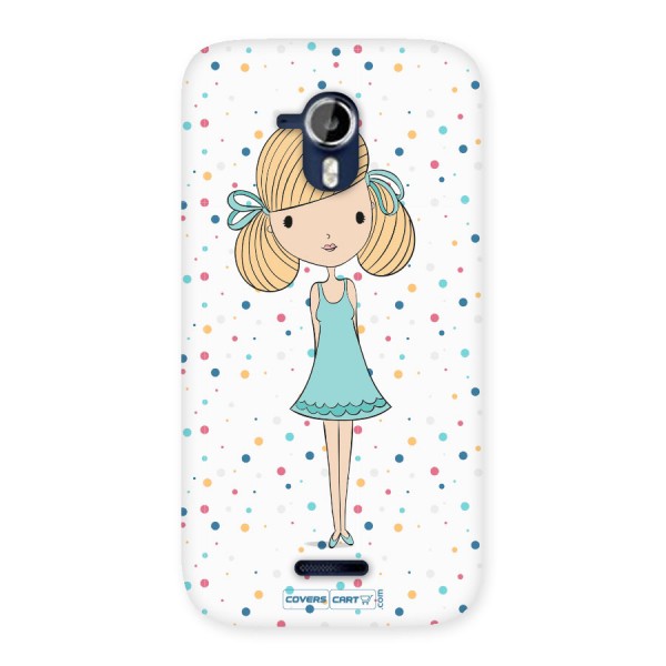 Cute Girl Back Case for Micromax A117 Canvas Magnus