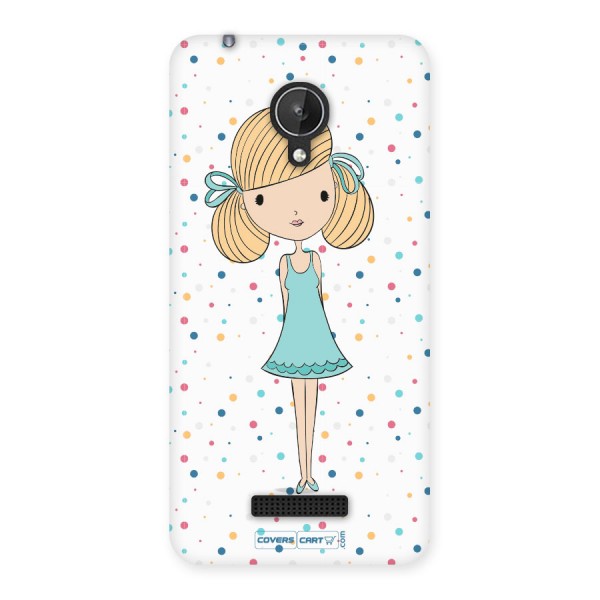 Cute Girl Back Case for Micromax Canvas Spark Q380
