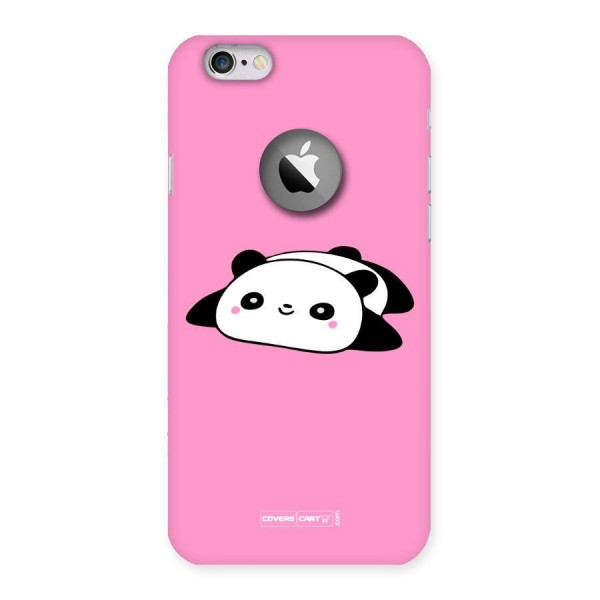 Cute Lazy Panda Back Case for iPhone 6 Logo Cut