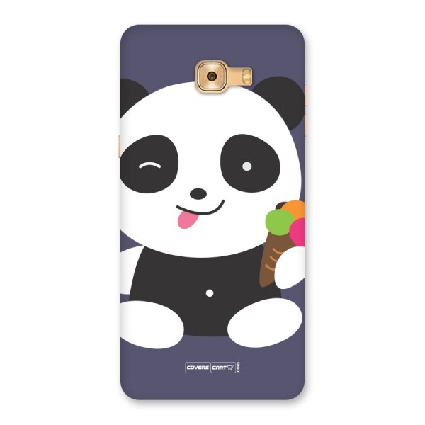Cute Panda Blue Back Case for Galaxy C9 Pro