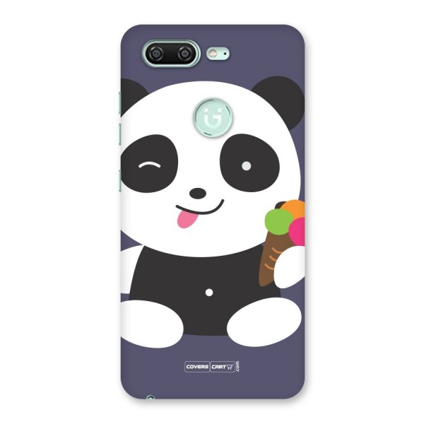 Cute Panda Blue Back Case for Gionee S10