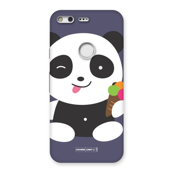 Cute Panda Blue Back Case for Google Pixel