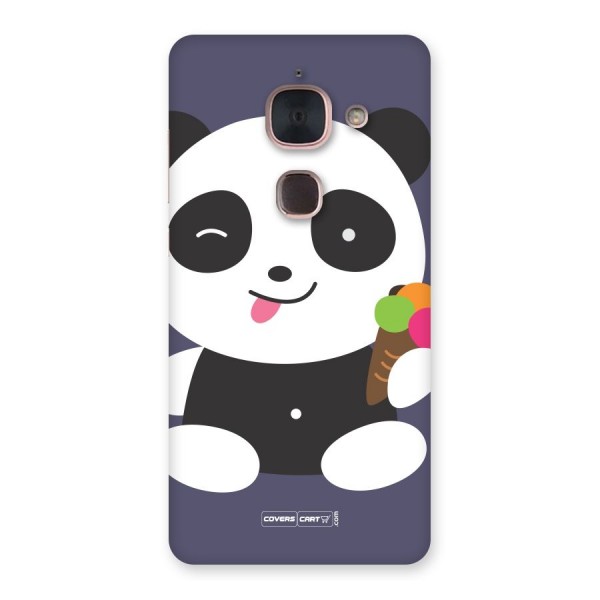 Cute Panda Blue Back Case for Le Max 2