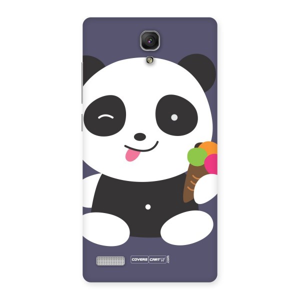 Cute Panda Blue Back Case for Redmi Note Prime
