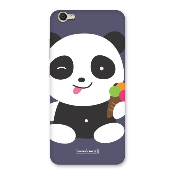 Cute Panda Blue Back Case for Vivo V5