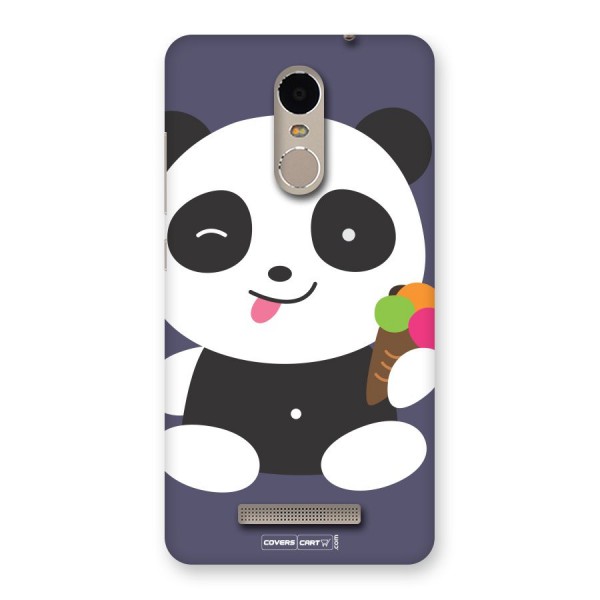 Cute Panda Blue Back Case for Xiaomi Redmi Note 3