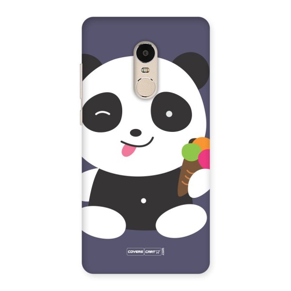 Cute Panda Blue Back Case for Xiaomi Redmi Note 4