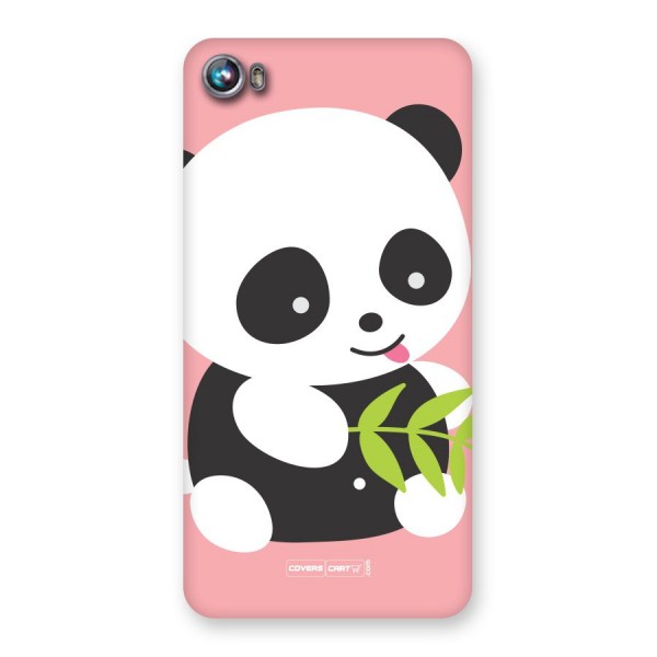 Cute Panda Pink Back Case for Canvas Fire 4