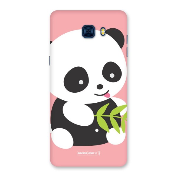 Cute Panda Pink Back Case for Galaxy C7 Pro