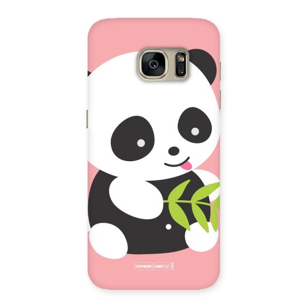 Cute Panda Pink Back Case for Galaxy S7