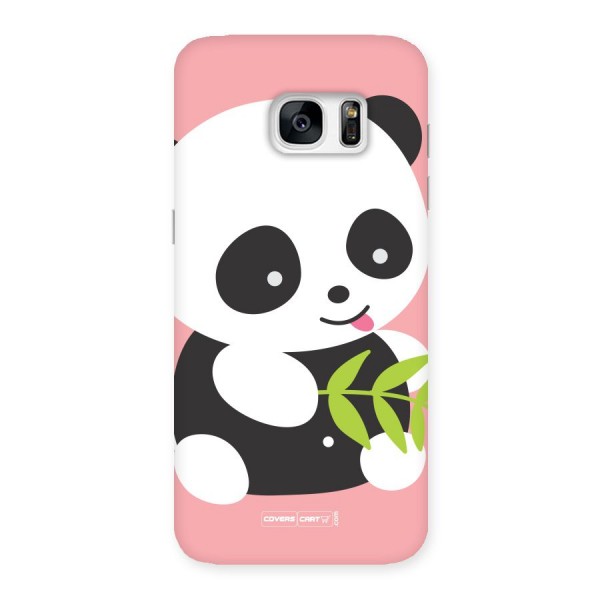 Cute Panda Pink Back Case for Galaxy S7 Edge