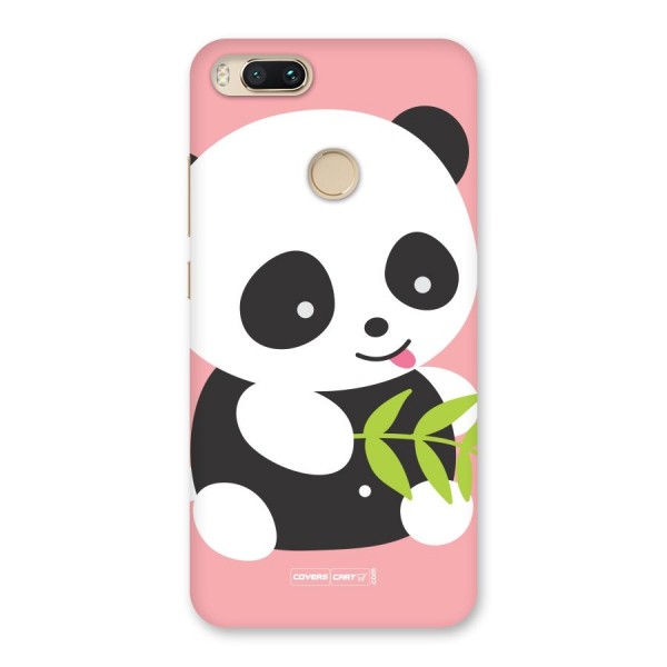 Cute Panda Pink Back Case for Mi A1