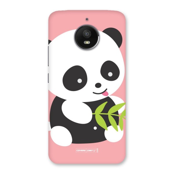 Cute Panda Pink Back Case for Moto E4 Plus