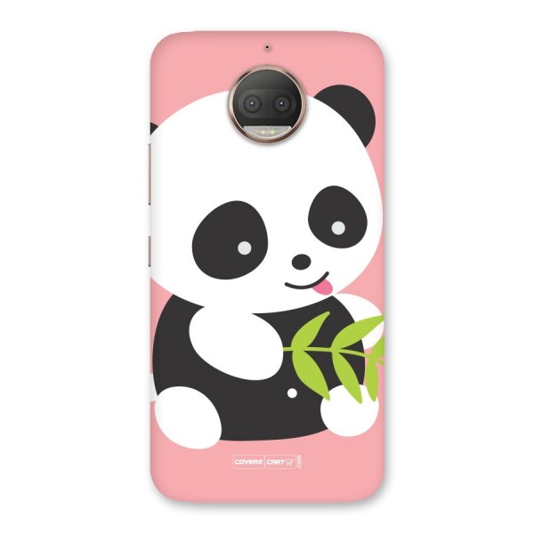 Cute Panda Pink Back Case for Moto G5s Plus