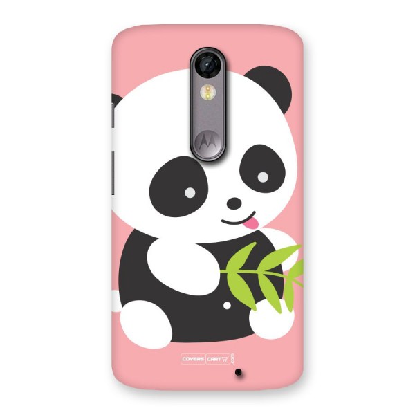 Cute Panda Pink Back Case for Moto X Force