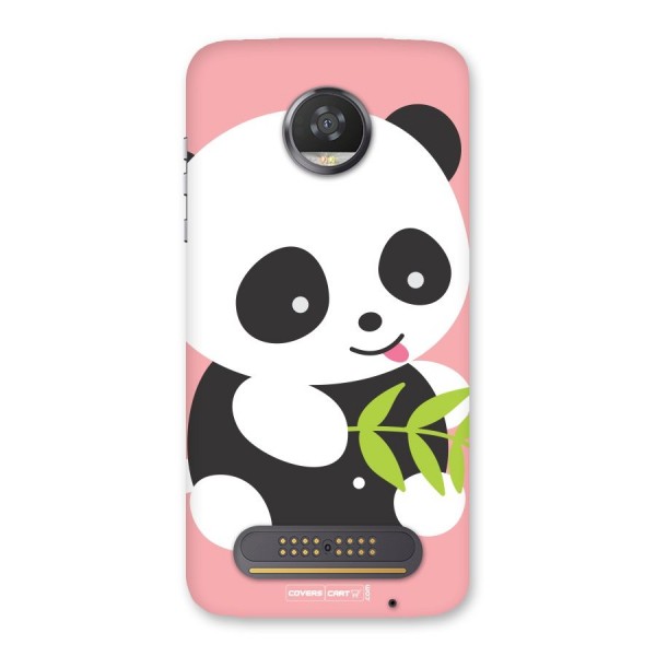 Cute Panda Pink Back Case for Moto Z2 Play