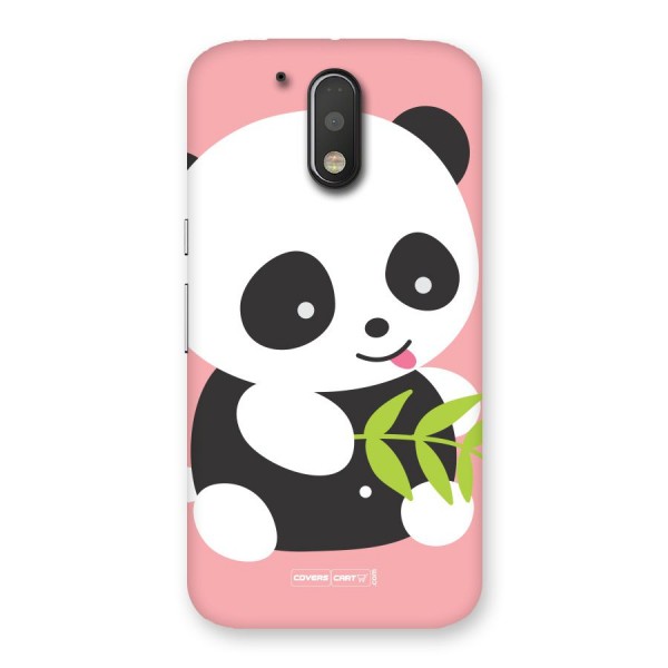 Cute Panda Pink Back Case for Motorola Moto G4