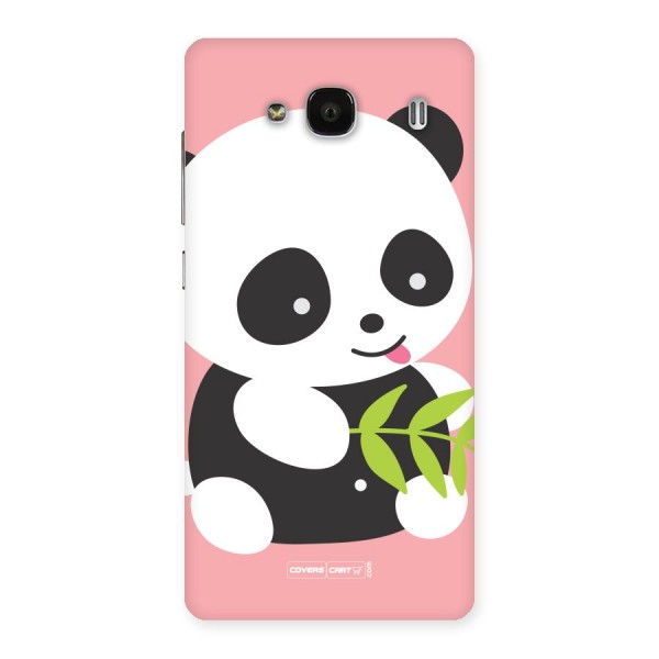 Cute Panda Pink Back Case for Redmi 2 Prime