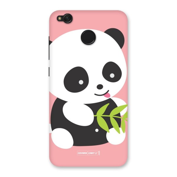 Cute Panda Pink Back Case for Redmi 4