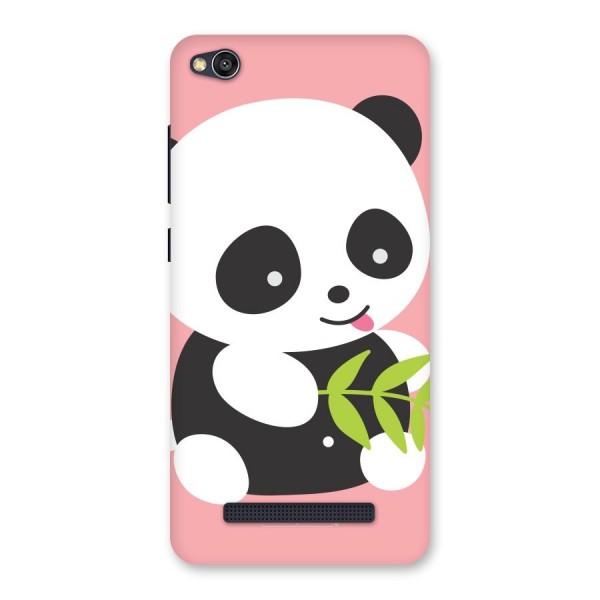 Cute Panda Pink Back Case for Redmi 4A