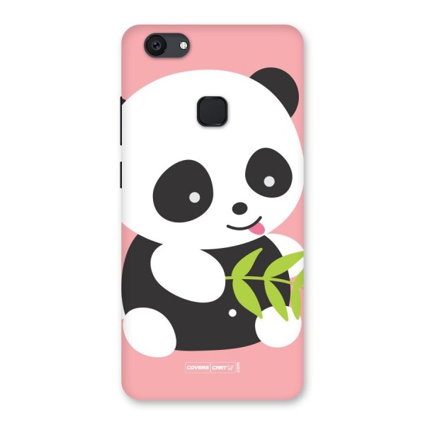 Cute Panda Pink Back Case for Vivo V7 Plus