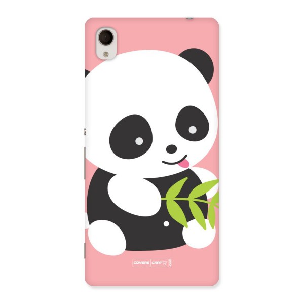 Cute Panda Pink Back Case for Xperia M4 Aqua