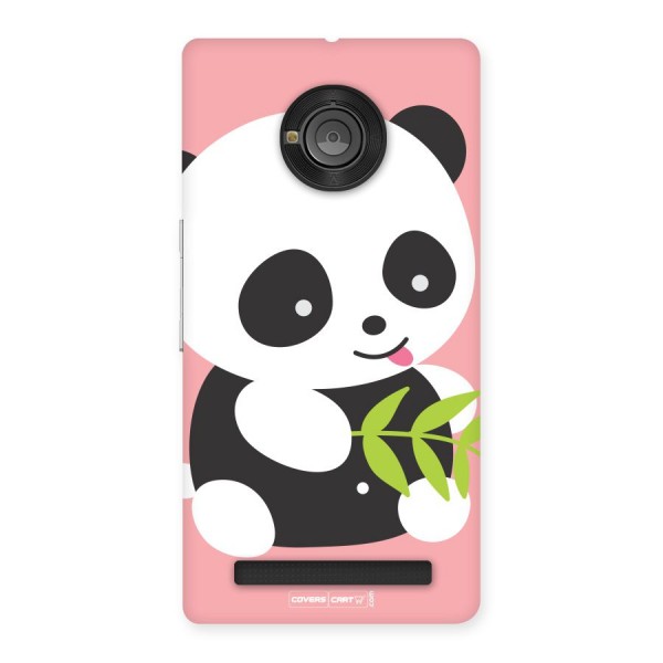 Cute Panda Pink Back Case for YU Yunique