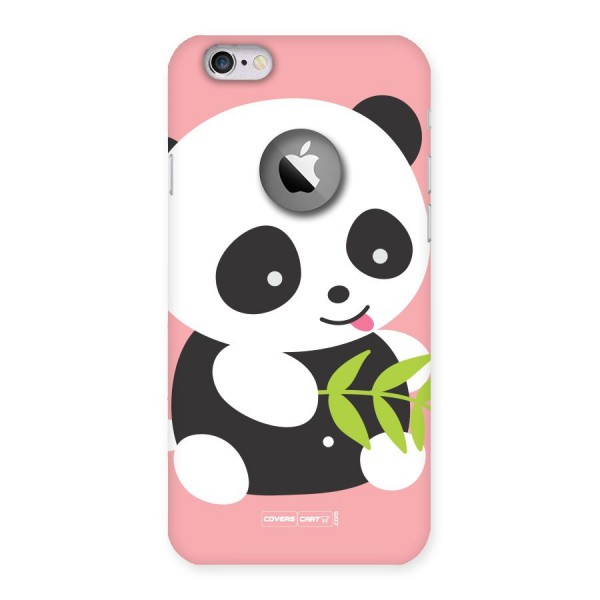 Cute Panda Pink Back Case for iPhone 6 Logo Cut