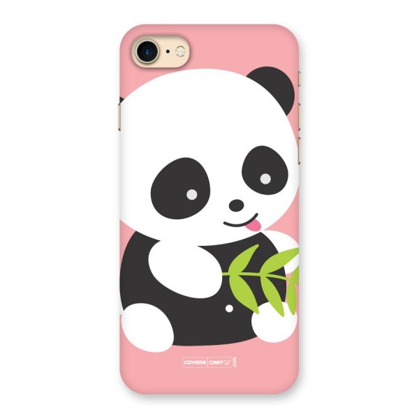 Cute Panda Pink Back Case for iPhone 7