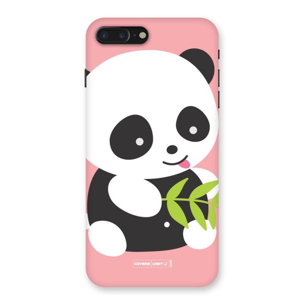 Cute Panda Pink Back Case for iPhone 7 Plus