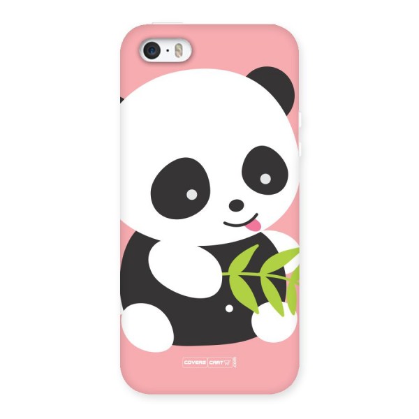 Cute Panda Pink Back Case for iPhone SE