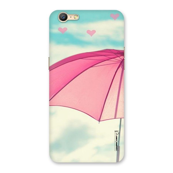 Cute Pink Umbrella Back Case for Oppo A57